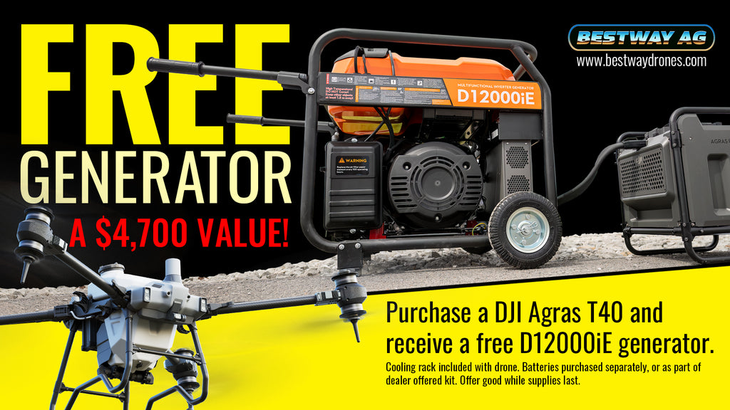 Free D12000iE generator with purchase of T40